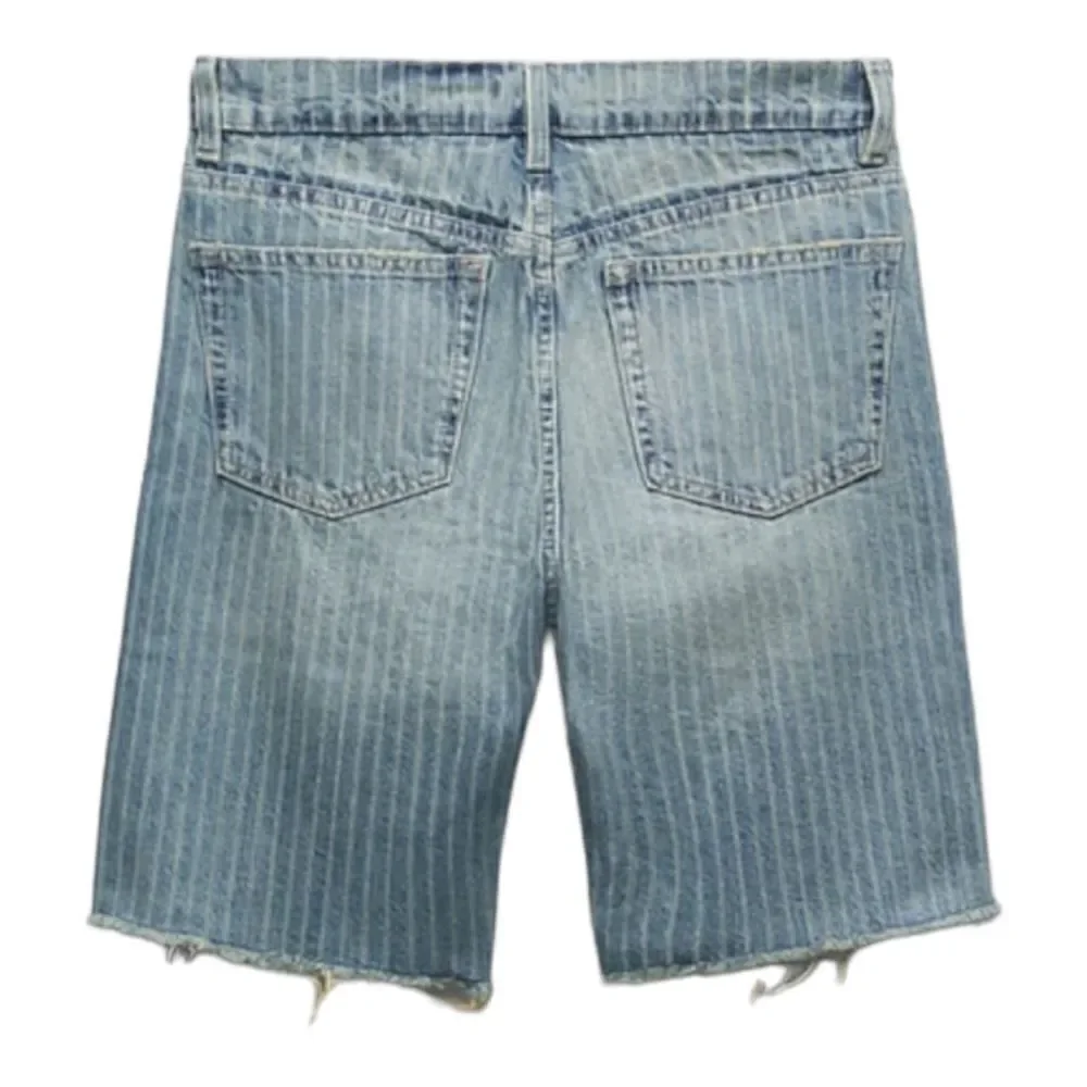 ZARA TRF Blue Mid-Rise Denim Shorts NWT Size 8 / 29